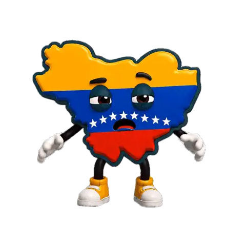 Mascota mapa de Venezuela