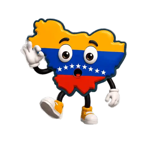 Mascota mapa de Venezuela